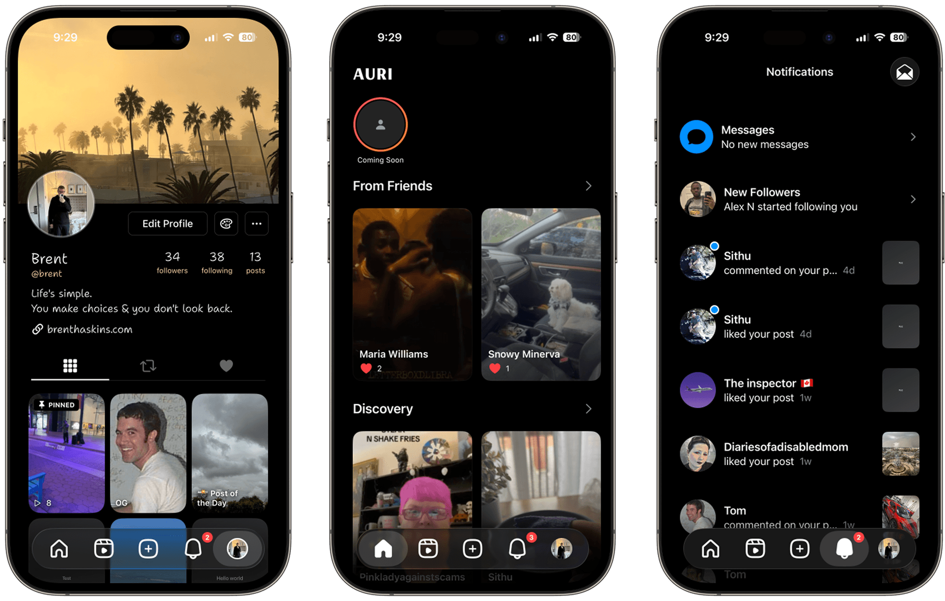 Auri — Social · iOS screenshot 3