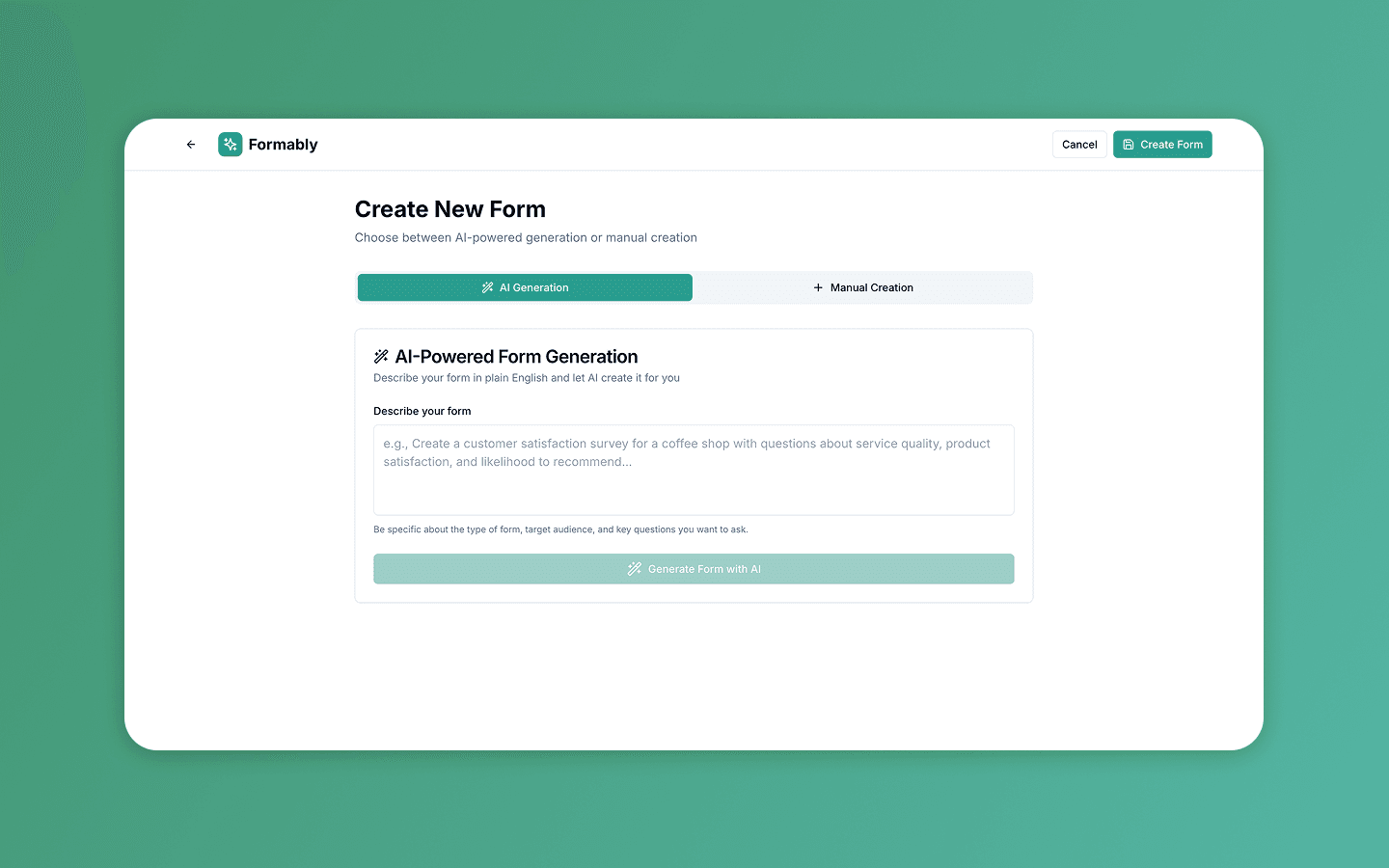 Formably — Web App · AI screenshot 4